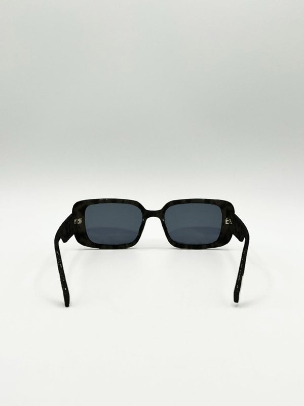SVNX Rectangle Sunglasses in Black