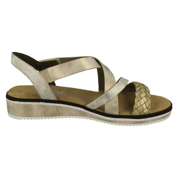 Rieker Ladies Rieker Wedge Heeled Sandals V3663