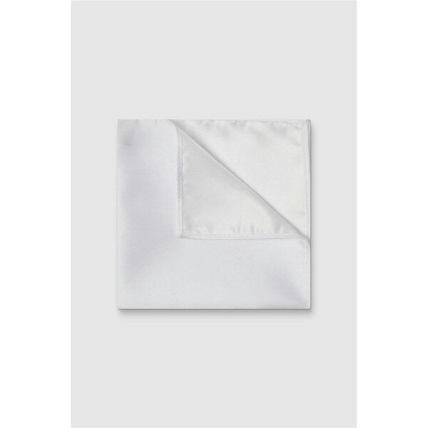 Limehaus Plain White Pocket Square
