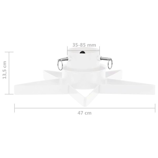 Berkfield Christmas Tree Stand White 47x47x13.5 cm