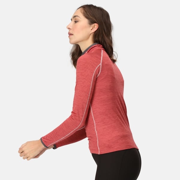 Regatta Yonder Half Zip Women's Quick Drying Running Fleece Top - Mineral Red