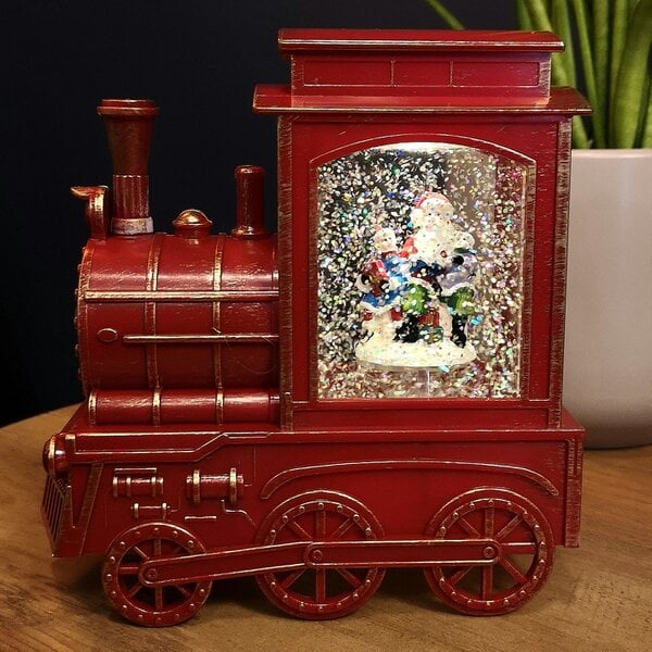 Samuel Alexander 17cm Battery Operated Light up SnowSwirl All Aboard! Christmas Decoration with LEDs