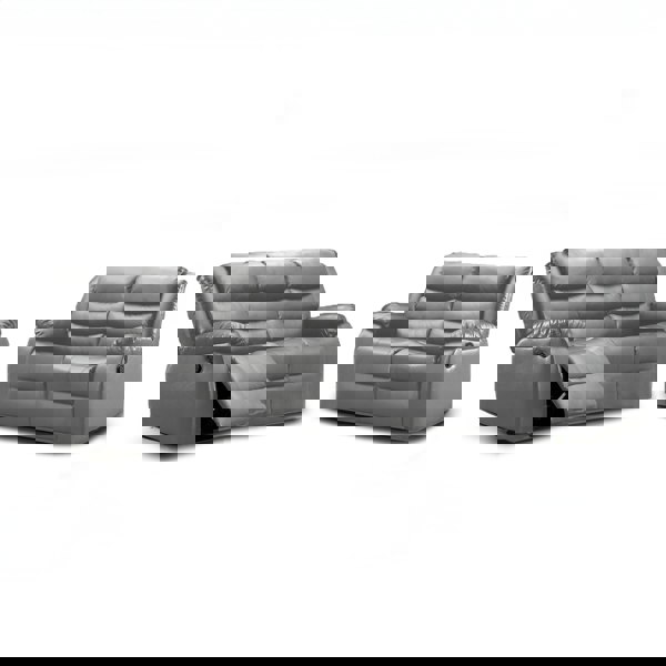 Furnishings For Less Venice Leather Reclining Sofa Suite 3 + 2 Seater