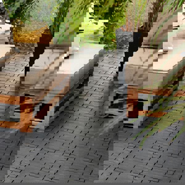 Nicoman Mosaic Composite Interlocking Decking Tiles