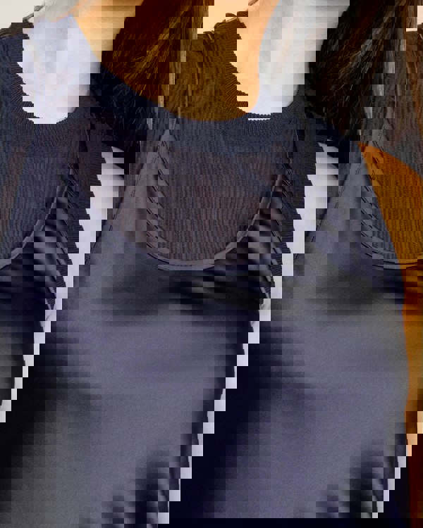 Armani Exchange Womens Layered Satin Blouse - Blueberry Jelly