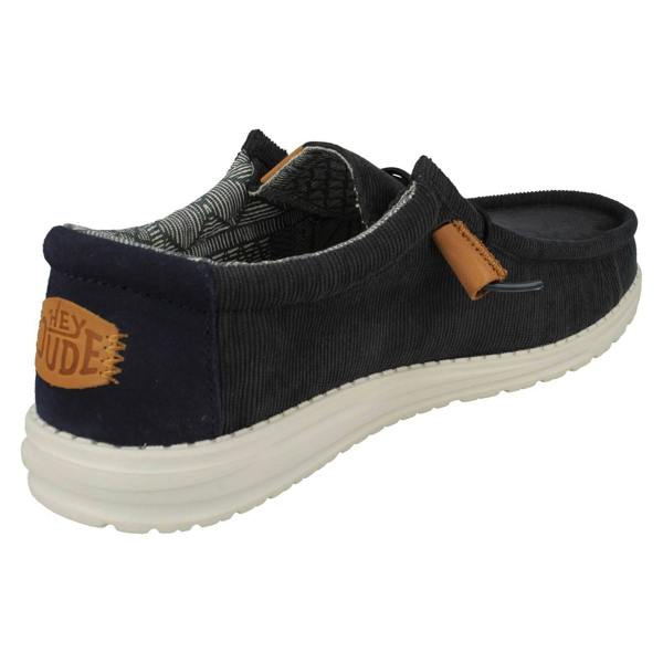 HEYDUDE Mens Hey Dude Deck Style Lace Up Shoe Wally Corduroy