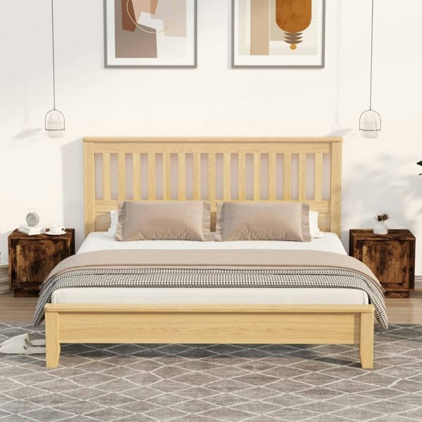 Berkfield Bedside Cabinets 2 pcs Smoked Oak 44x35x45 cm Engineered Wood