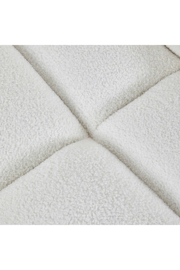 Living and Home White Upholstered Armless Leisure Chair