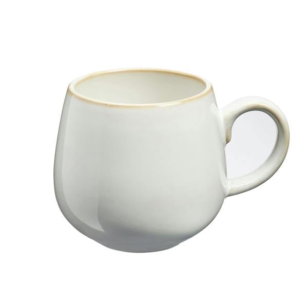 Cooks Professional Set of 4 Nordic Stoneware Mugs | 350ml | White