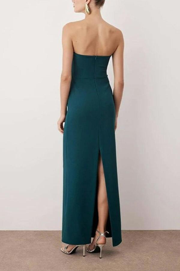WOVCOR Elegant Evening Dress with Bow Detail