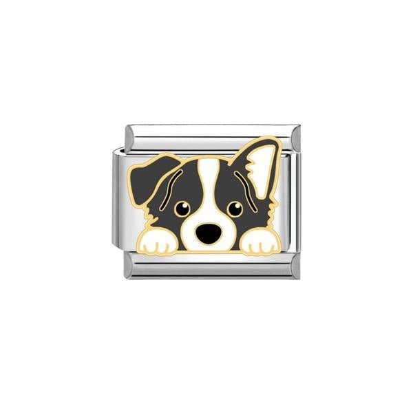 Serafina Border Collie Dog | Italian Style Bracelet Charm