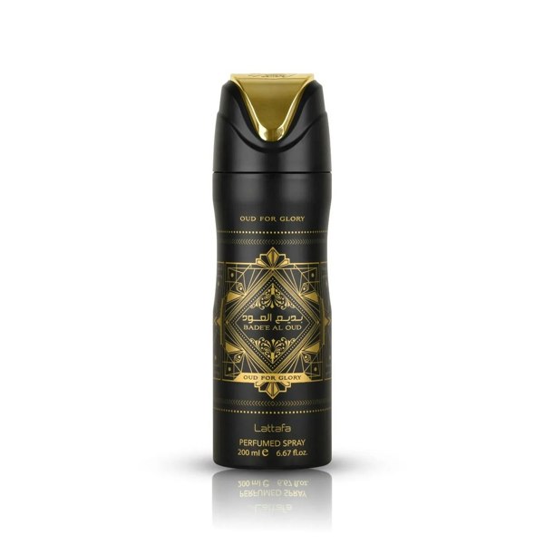 Bade’e Al Oud (Oud For Glory) Perfumed Body Spray bottle front