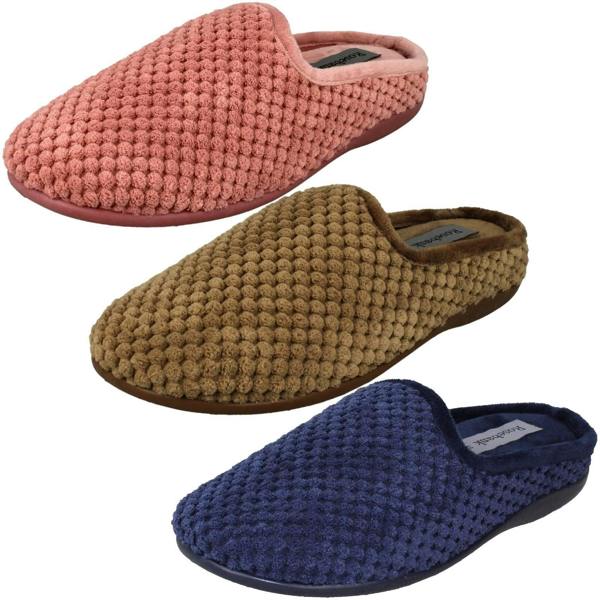 Rosebank Ladies Rosebank Textured Mule Slippers Melanie