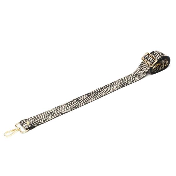 Elie Beaumont Crossbody strap - Zebra Luxe