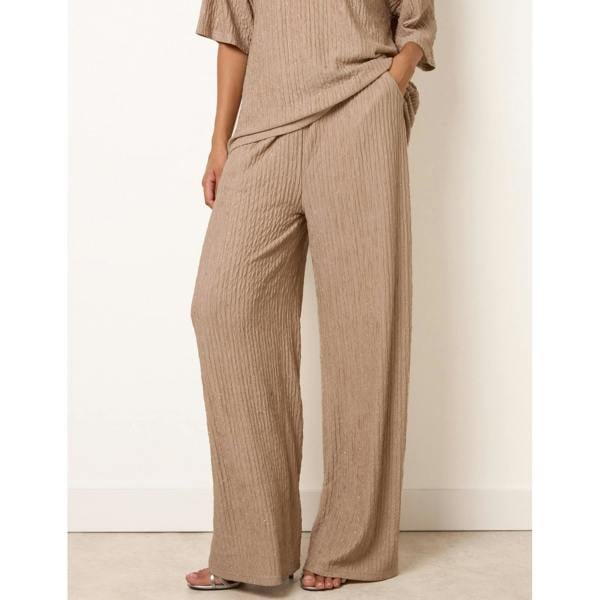 Blue Vanilla Diamante Textured Trousers