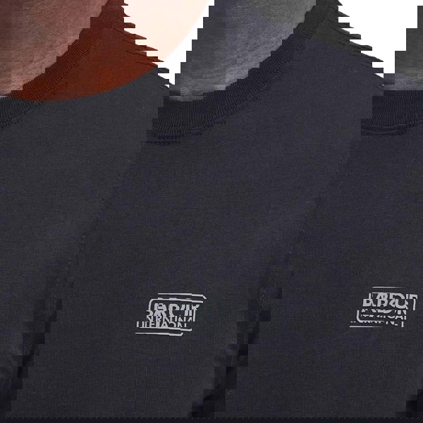 Barbour International Small Logo T-Shirt Black/Pewter