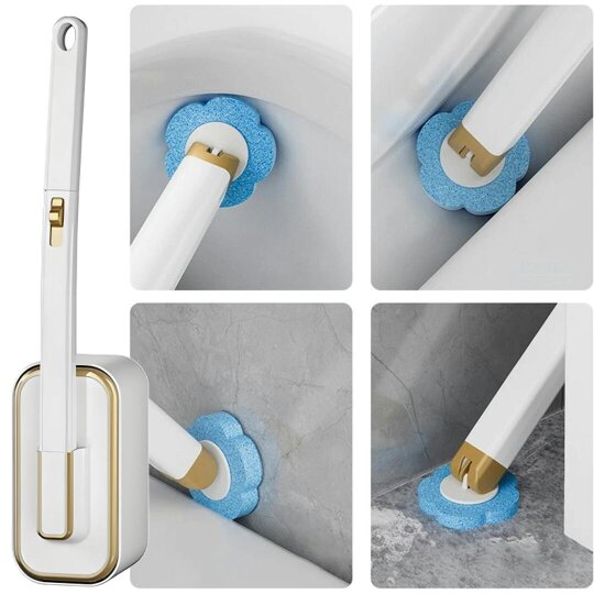 Havendro Disposable Toilet Brush Set Toilet Bowl Cleaning System Cleaners with Refills