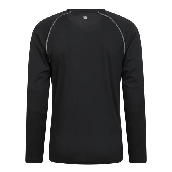 Mountain Warehouse Mens Endurance Long-Sleeved T-Shirt - Jet Black - 
