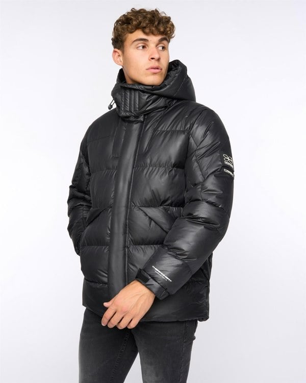 Crosshatch Camptor Panel Jacket Black