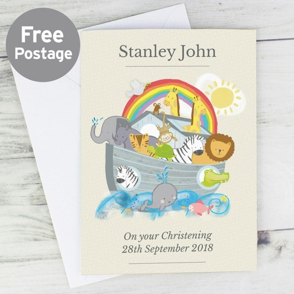 Personalised Memento Company Personalised Noah's Ark Card
