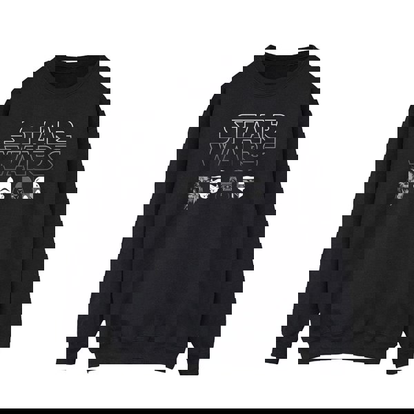 Star Wars Mens Character Heads Sweatshirt - Black