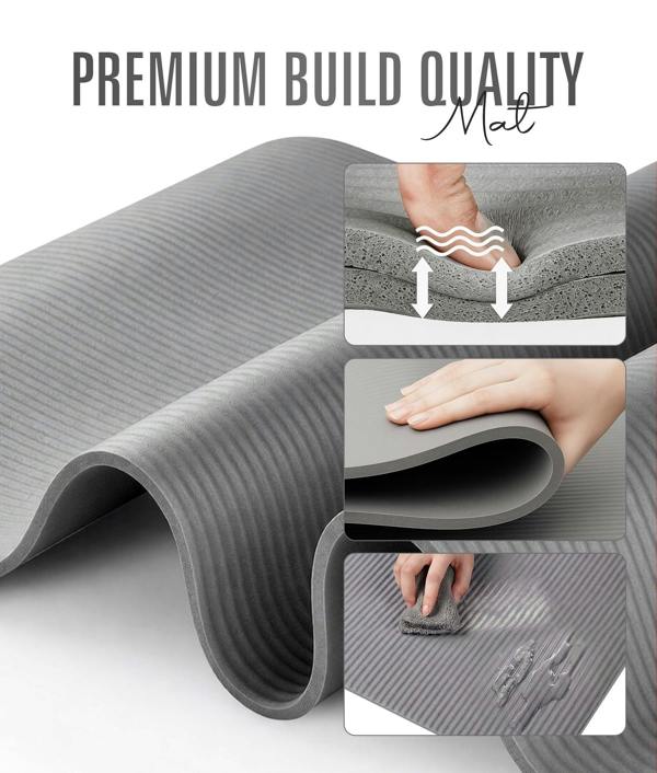 ROMIX Yoga Mat 15MM Black