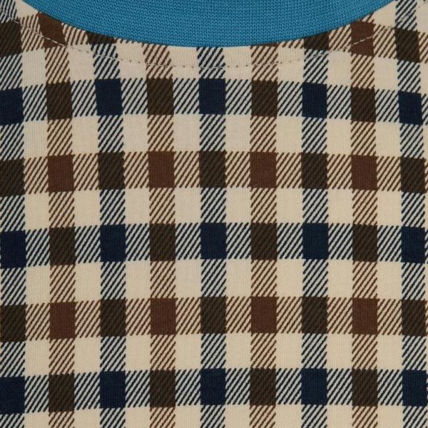 Aquascutum Active CHECK T SHIRT  AA B006 TS007 18 Avio (BLUE) T-Shirt Mens M