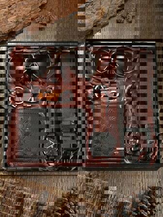 smartbies Men's 5-in-1 Luxury Gift Set: Watch, Glasses, Pen, Keychain, Belt, Purse - Perfect Gift for Men Professional & Stylish Men