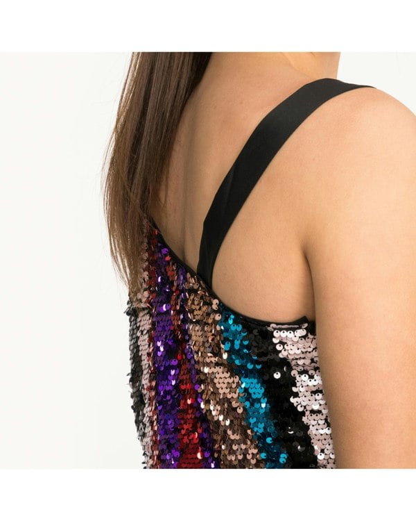 Armani Exchange Womens Sequin Party Dress