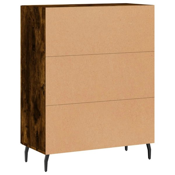 Berkfield Sideboard Smoked Oak 69.5x34x90 cm Engineered Wood