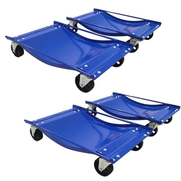 Car Tyre Skate Wheel Dolly x4 (1000LB Heavy Duty Vehicle Positioning Trolley)