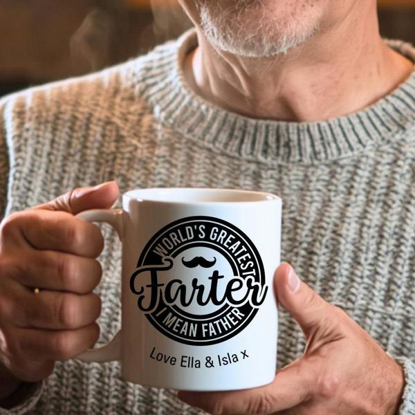Aye Do Gifts World's Greatest Farter I Mean Father Mug Gift | Dad Father's Day Gift