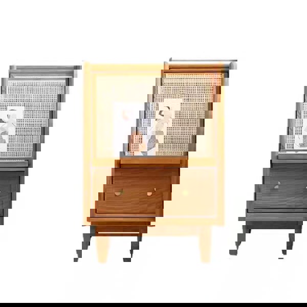 Radiogram Bedside Table, Walnut-Weilai Concept-Weilai Concept