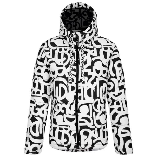 Dare 2B Womens/Ladies Society Graffiti Padded Jacket - Black/White