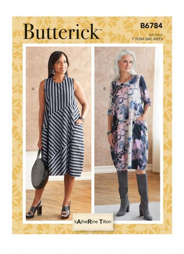 Butterick Sewing Pattern 6784, Dresses for Women, Y (XS-S-M) - Intermediate