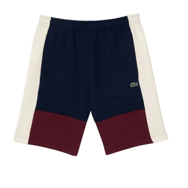 Lacoste Mens Fleece Colour Block Regular Shorts - Multicoloured