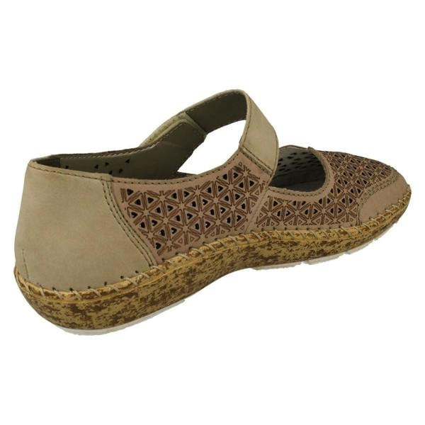 Rieker Ladies Rieker Summer Shoes With Punched Out Detailing 44864