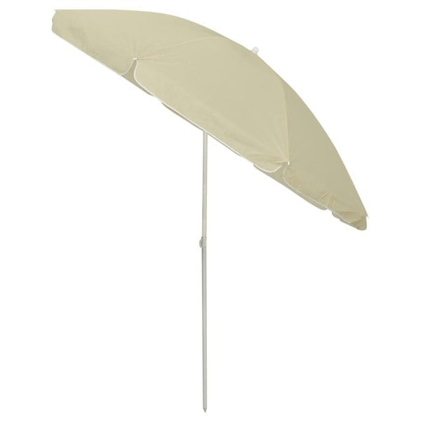 Berkfield Beach Umbrella Sand Yellow 240 cm