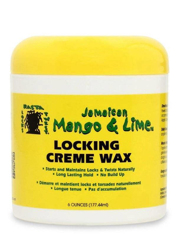 Jamaican Mango & Lime Locking Creme Wax This unique blend of natural fruit extracts is perfect for starting and maintaining healthy locks.