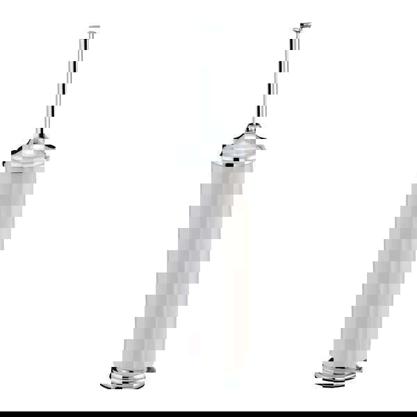 Showerdrape Opera White/Chrome Freestanding Toilet Brush & Holder