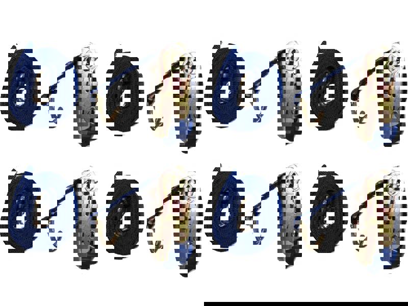 Ratchet Tie Down Straps 35MM 3T 6M X4 (Heavy Duty Cargo Trailer Lashing Ton J Hook)