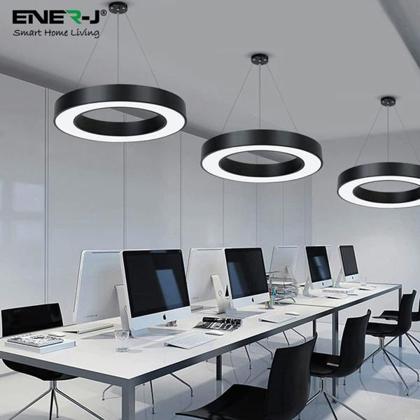 ENER-J 24W Hollow Round Pendant Light, Size: Diameter 60 cms, Lampshade height 5 cms
