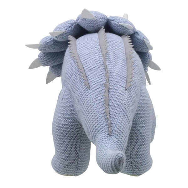 Wilberry Triceratops (Blue) - Large - Wilberry Knitted