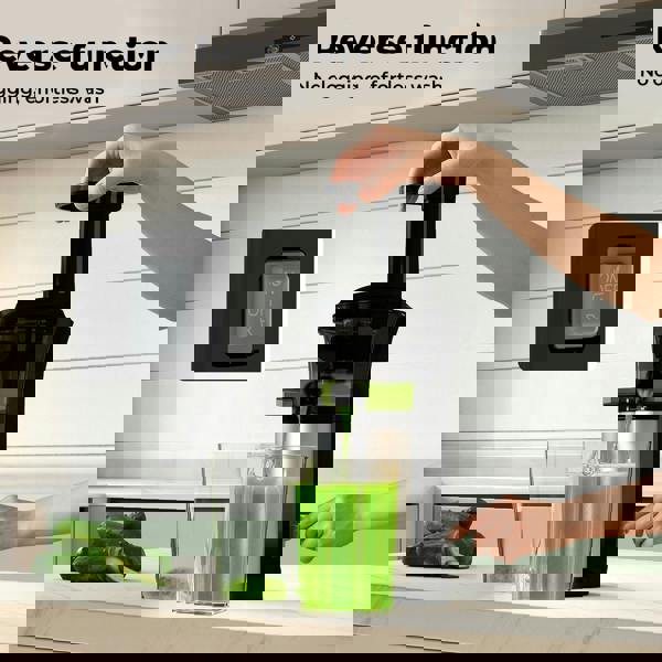 Spector Slow Juicer Cold Press Juice Extractor Quiet Easy Clean Household Black