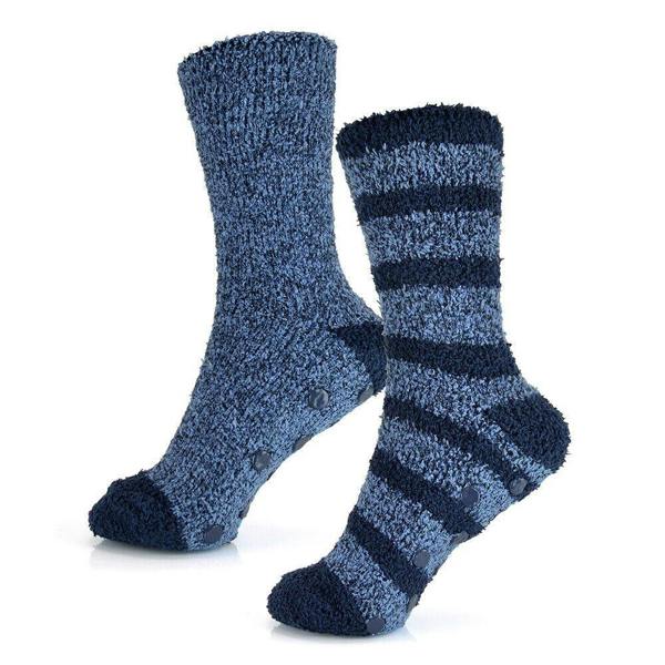 Tom Franks Mens Tom Franks Warm Soft Cosy Socks With Gripper SK882