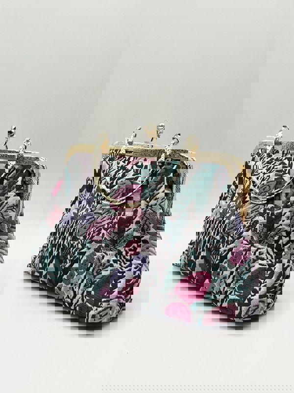 SVNX Floral Embroidered Clutch bag