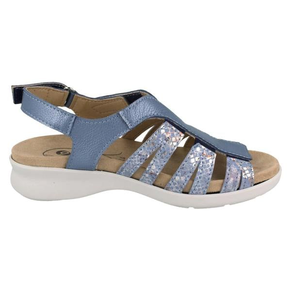 DB Shoes Ladies DB Wide Fit Stretch Sandal With A Removable Insole Treasure