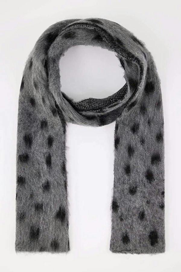 WOVCOR Patterned Soft Textured Knit Scarf