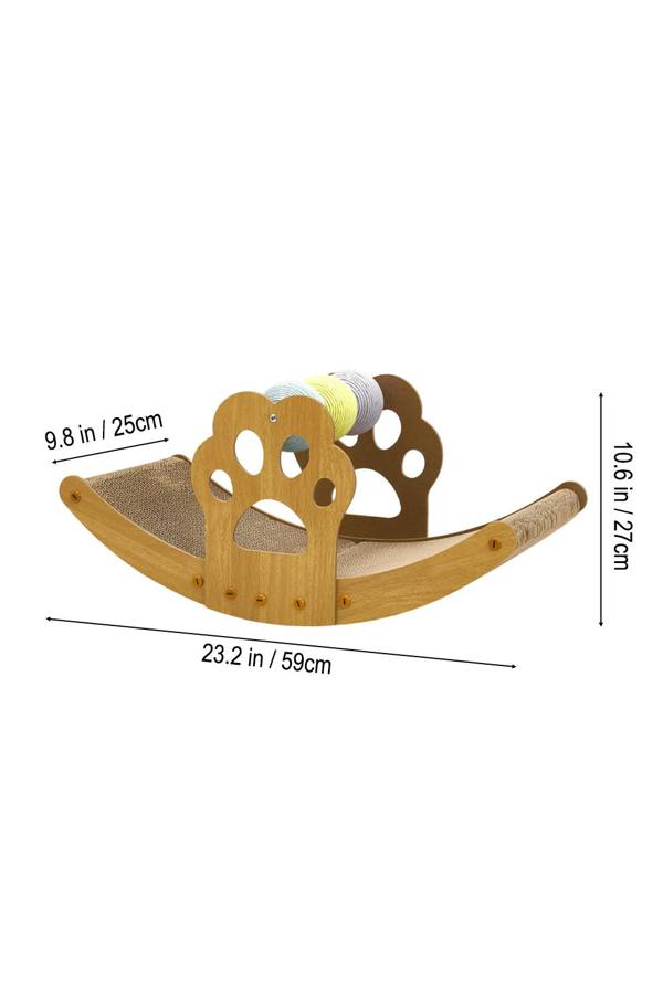 Living and Home 3 In 1 Cat Rocking Bed Scratching Chair