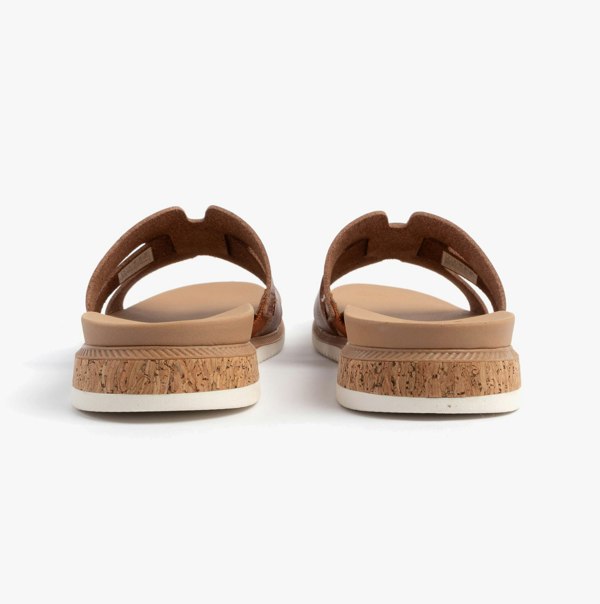 Skechers BOBS DESERT KISS LOW - PEAK LOOK Womens Sandals Chestnut